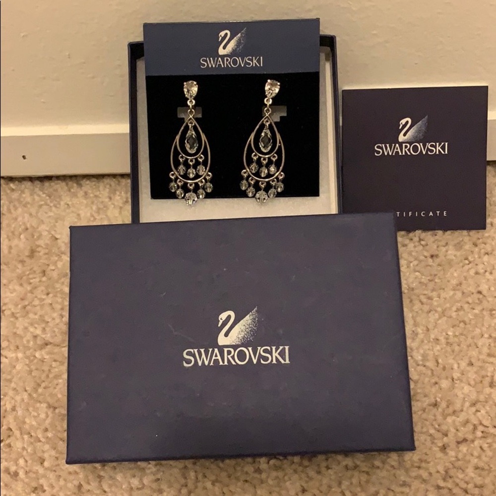NEW Swarovski Crystal Clip On Earrings